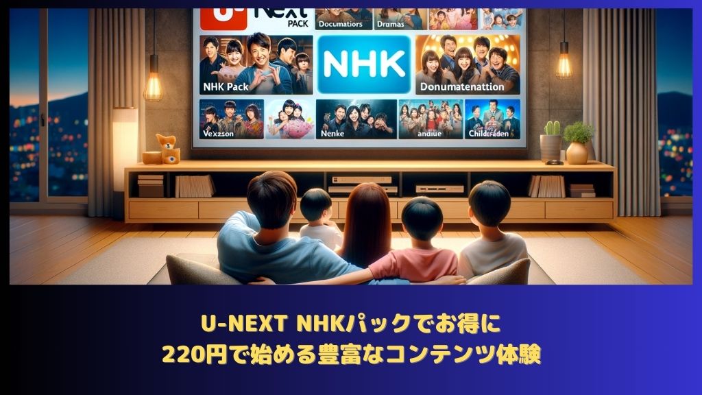 U-NEXT NHKパックでお得に！220円で始める豊富なコンテンツ体験