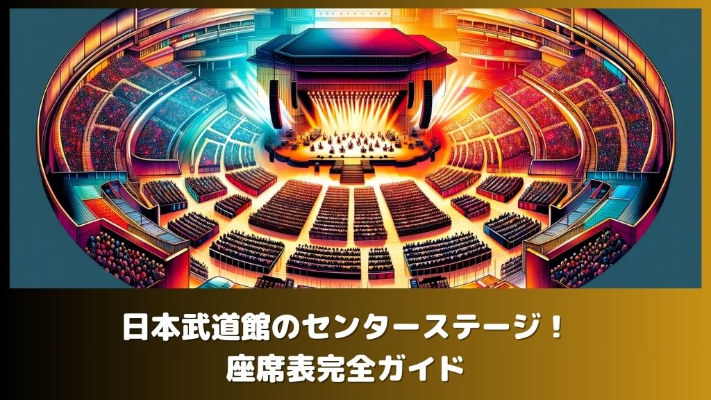 日本武道館のセンターステージ！座席表完全ガイド
