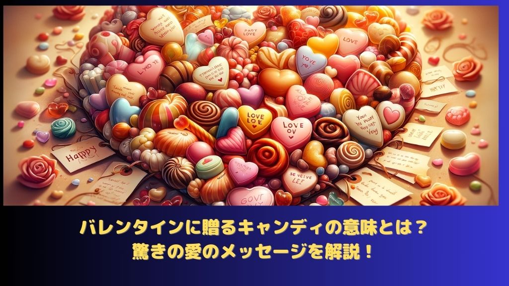 バレンタインに贈るキャンディの意味とは？驚きの愛のメッセージを解説！