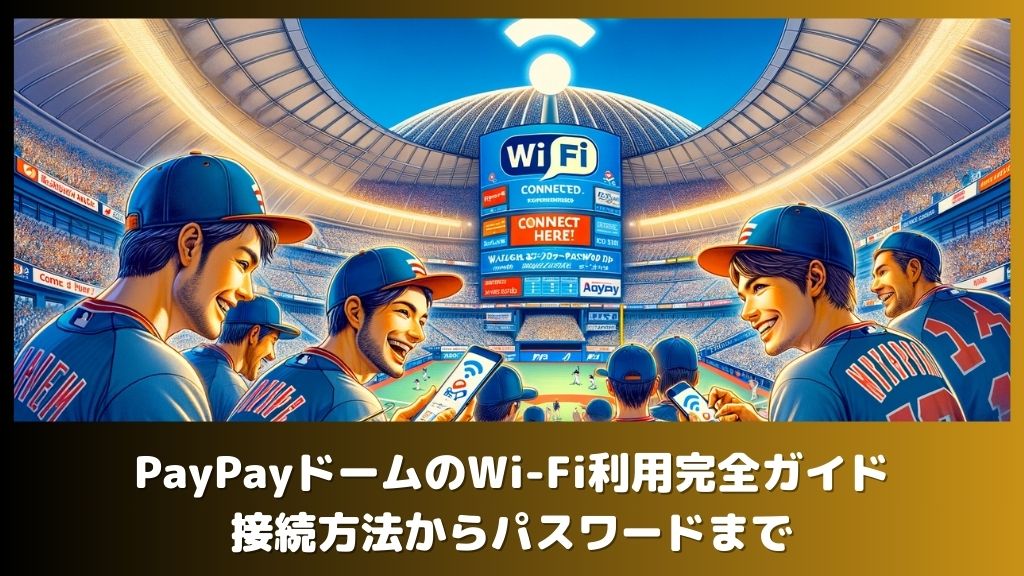 PayPayドームのWi-Fi利用完全ガイド：接続方法からパスワードまで