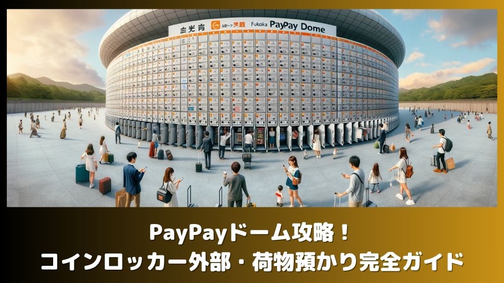 福岡PayPayドーム攻略！ロッカー・コインロッカー外部・荷物預かり完全ガイド
