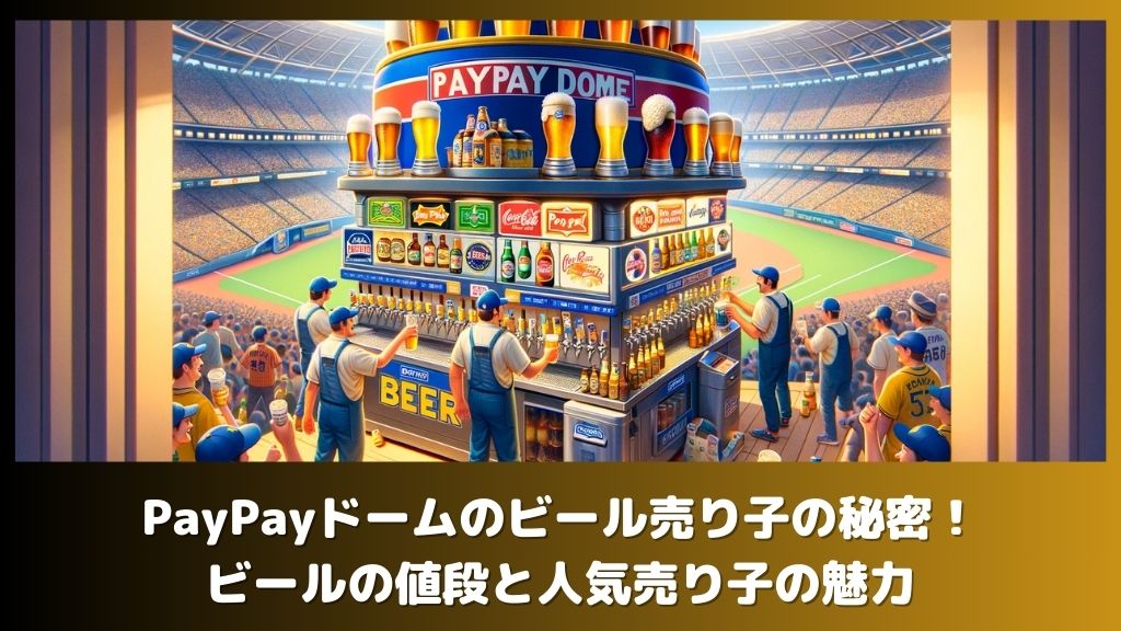 PayPayドームのビール売り子の秘密！ビールの値段と人気売り子の魅力