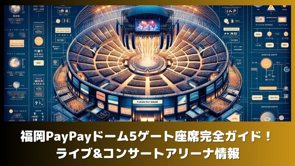 福岡PayPayドーム5ゲート座席完全ガイド！ライブ&コンサートアリーナ情報