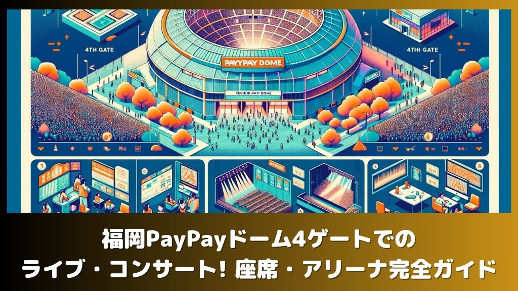 福岡PayPayドーム4ゲートでのライブ・コンサート! 座席・アリーナ完全ガイド
