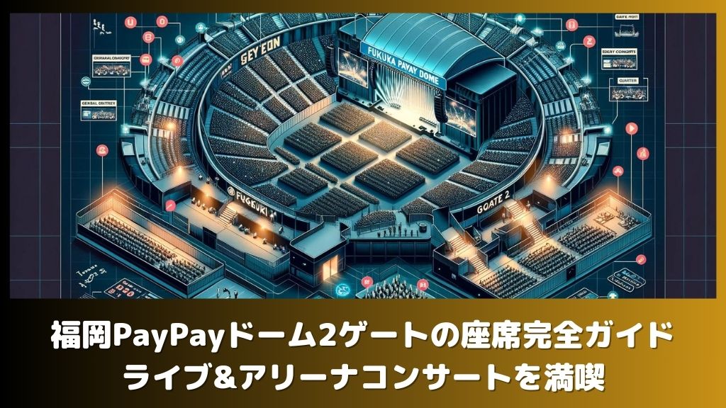 福岡PayPayドーム2ゲートの座席完全ガイド！ライブ&アリーナコンサートを満喫