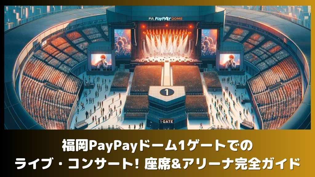 福岡PayPayドーム1ゲートでのライブ・コンサート! 座席&アリーナ完全ガイド