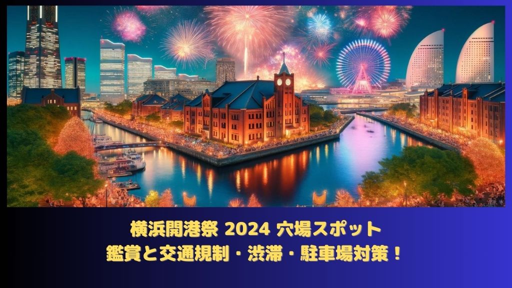 横浜開港祭2024（花火） 2024年が見える場所(穴場スポット)での鑑賞と交通規制・渋滞・駐車場対策！
