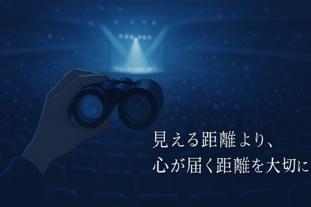 ライブ双眼鏡の見え方ガイド|失敗しない倍率の選び方と手ブレ対策を徹底解説